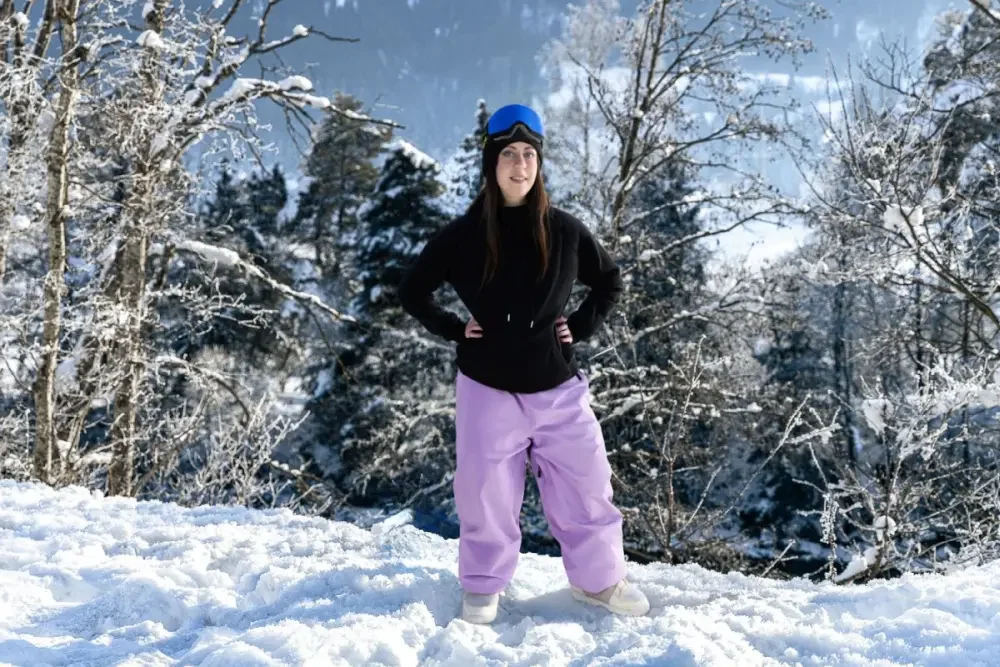 スノーボード DSXBR WSS SUPER WIDE PANTS MARBLE GRAY L Snowripper Drift Baggy Snow Pants | 20K Waterproof 3L Snowboard